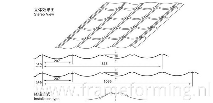 828 glazed tile